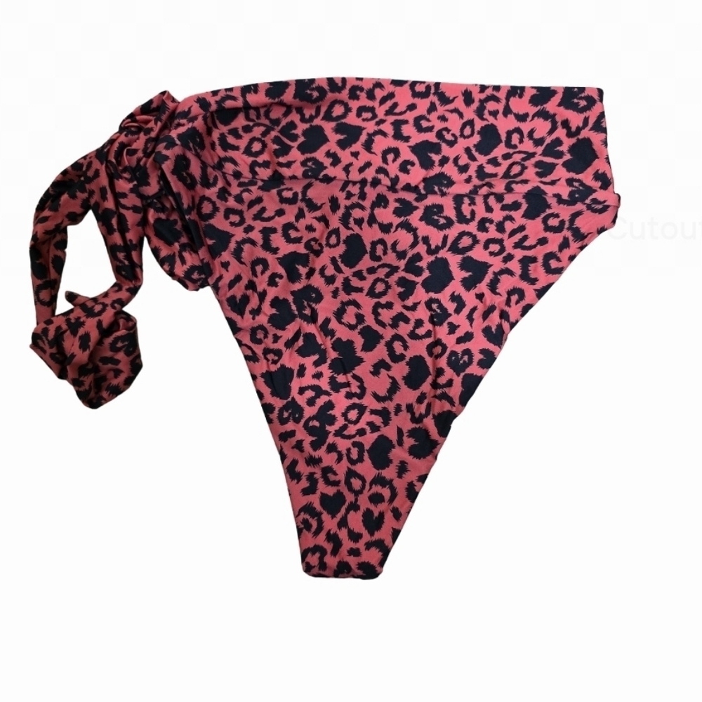 Beach Riot Pink Leopard Bikini Bottom - Picture 2 of 3